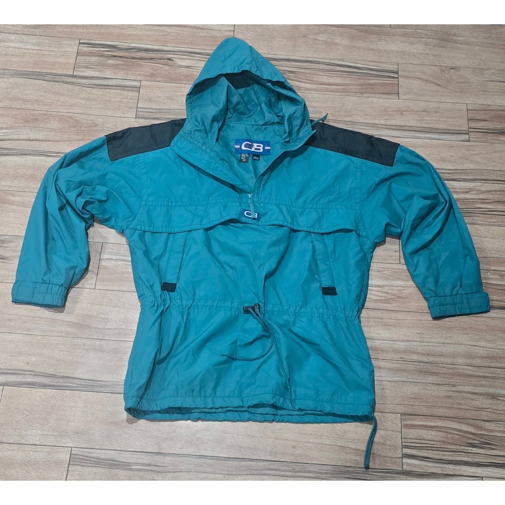 CB Sports Teal Anorak Pullover Training Shell Jacket Unisex LGE